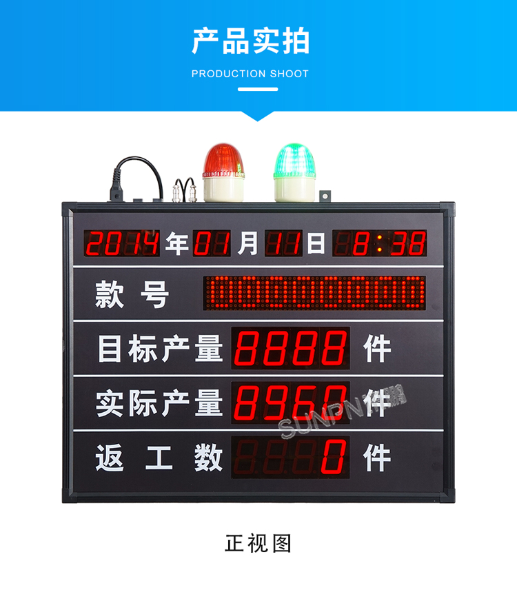 生產管理電子看板-產品實拍