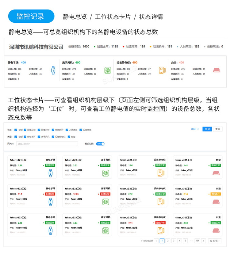 防靜電監控軟件介紹 防靜電監控軟件介紹