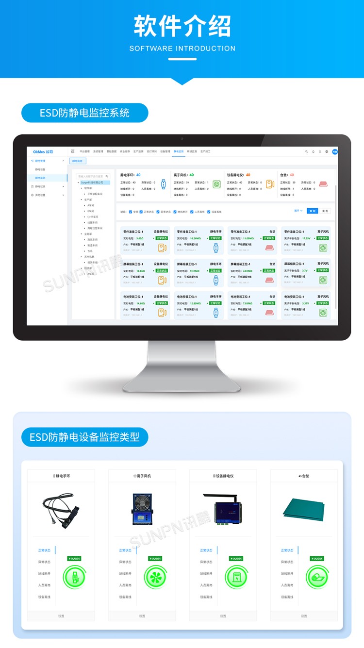 防靜電監控系統軟件介紹