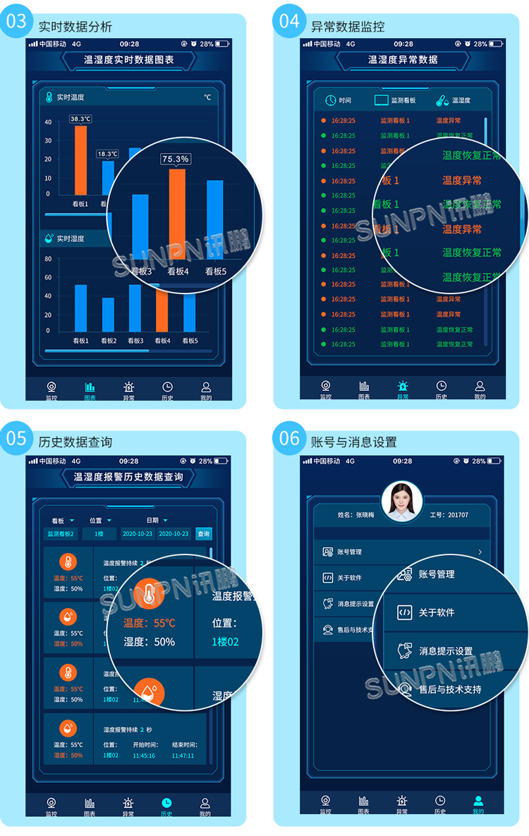 訊鵬環境監控管理系統-APP界面