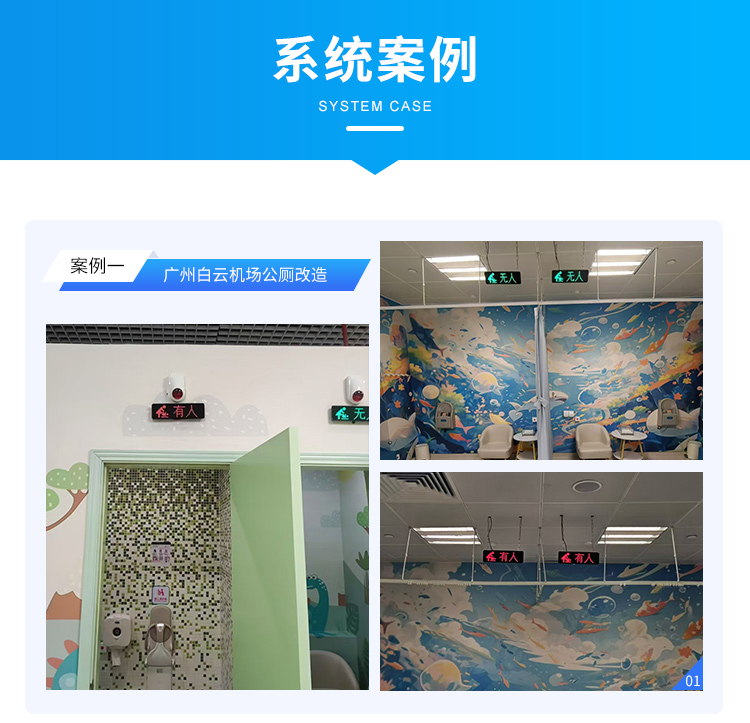 衛生間有人無人指示牌應用案例