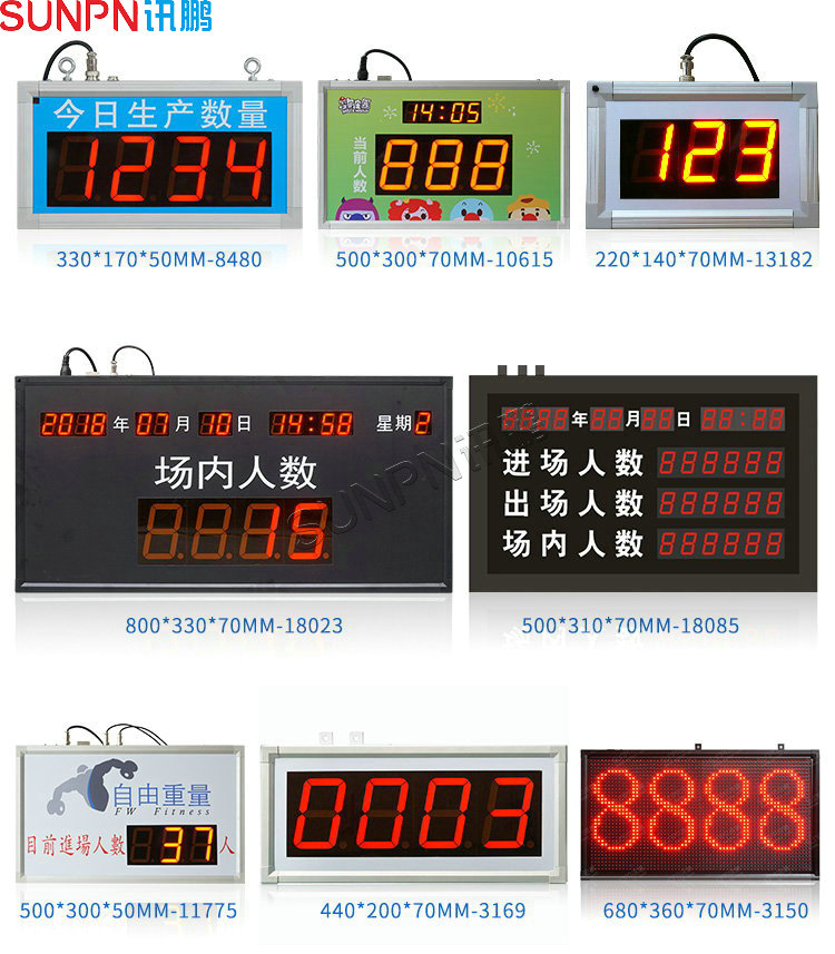 客流看板款式支持定制