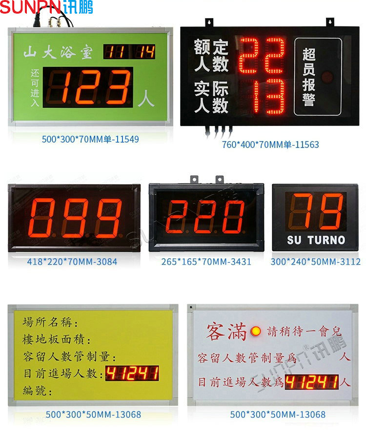 客流看板款式支持定制