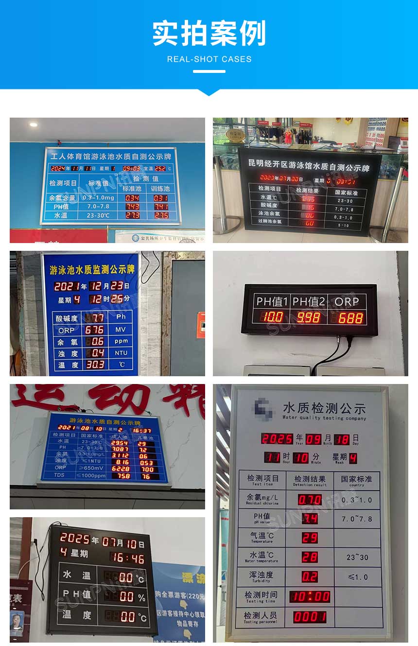 訊鵬水質監測顯示屏-案例實拍